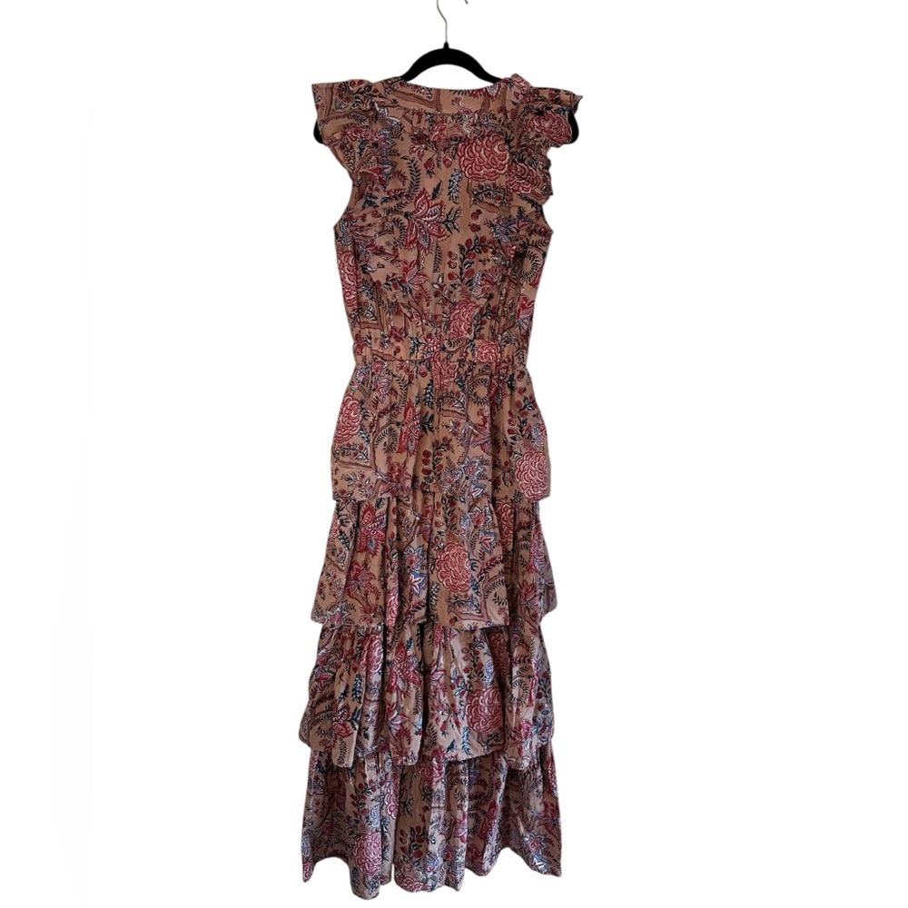 Anna Cate Floral Tiered Maxi Dress Size S - Picture 2 of 6